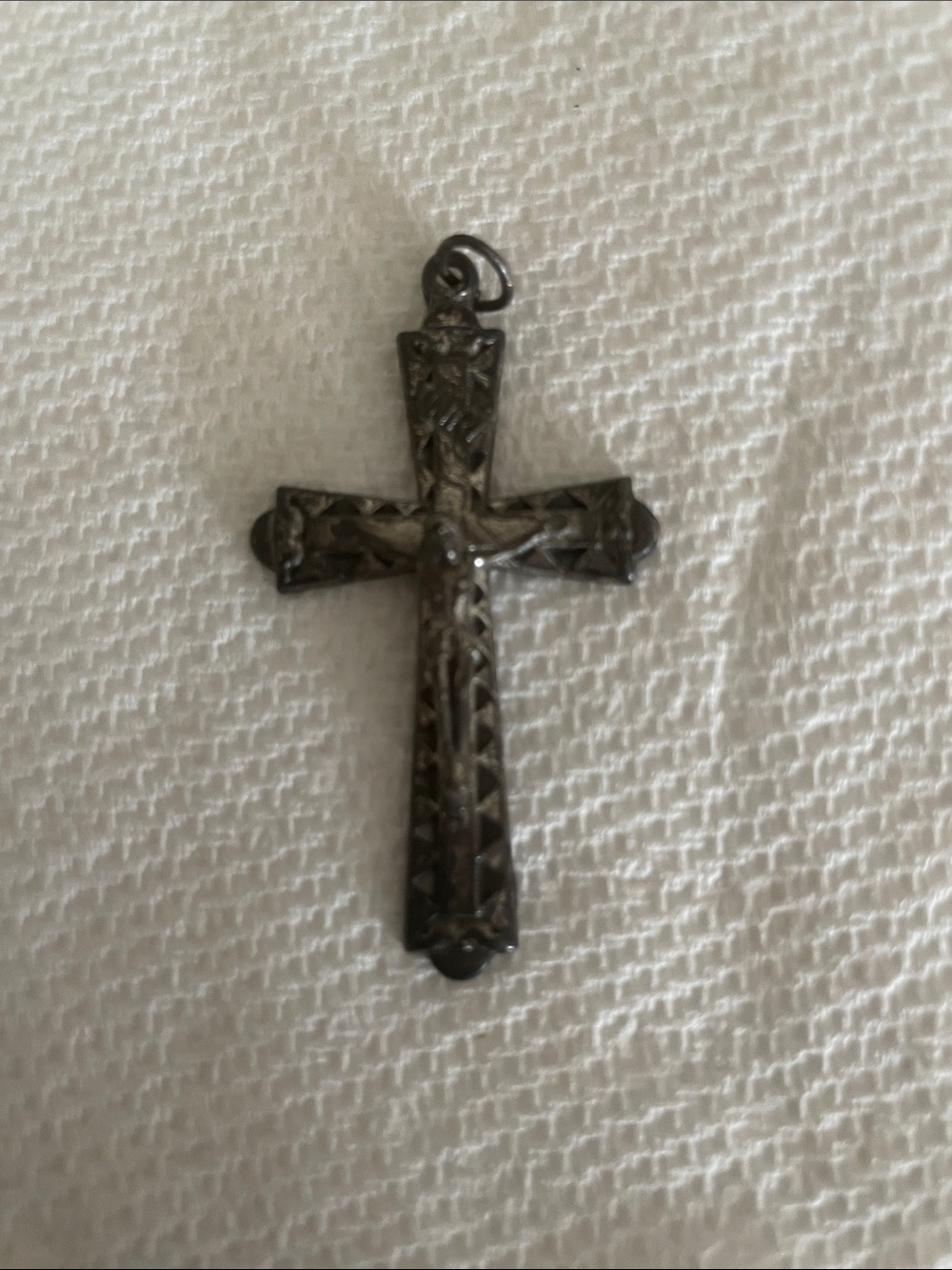 Antique Italian Cross Pendant